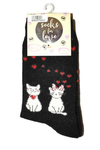 Veselé dámské ponožky s kočkami WiK