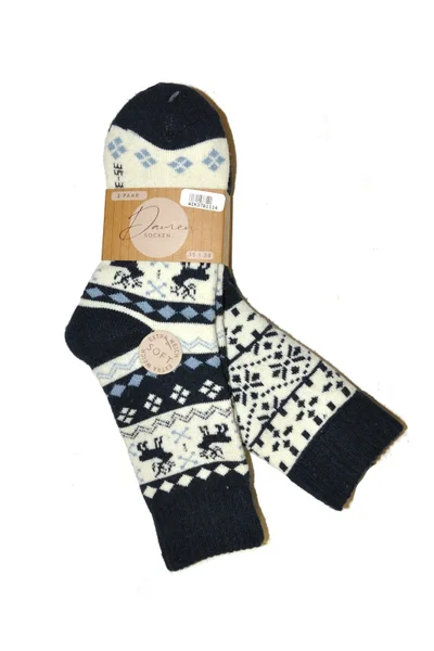 Vysoké vánoční ponožky s barevným potiskem WiK