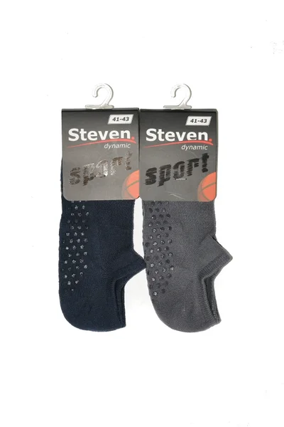Pánské kotníkové polofroté ponožky Steven s ABS art.135