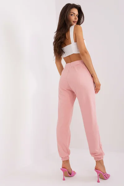 Světle růžové dámské teplákové kalhoty FPrice