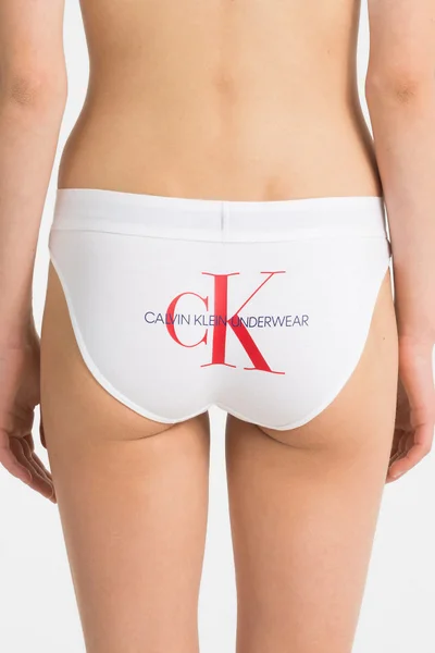 Dámské bílé spodní kalhotky Calvin Klein 4994