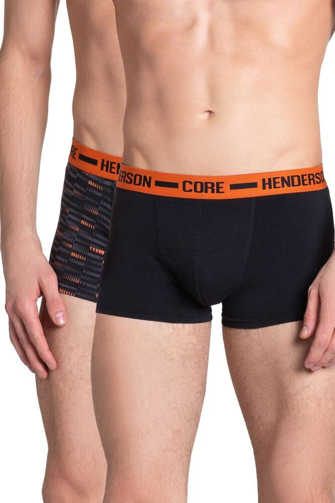 Černé a šedé pánské boxerky Henderson Ozzy 2-pack, XXL i43_69921_2:_3:XXL_