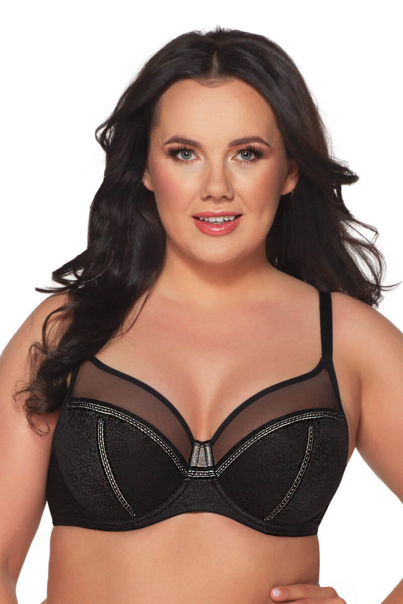 Měkká černá podprsenka Ava, černá 85G i170_2090-BLACK 85G