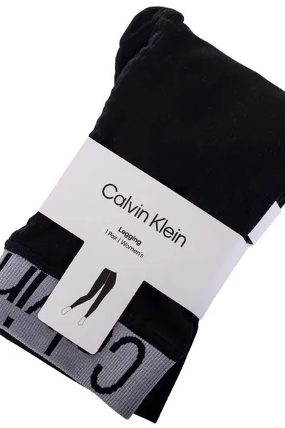 Hladké dámské černé legíny Calvin Klein