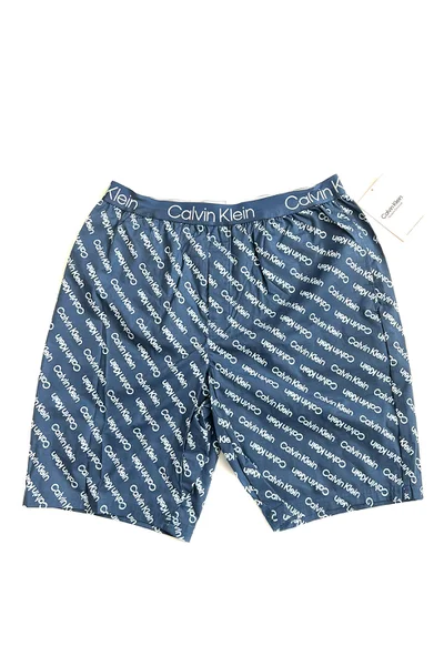 Pánské šortky na spaní B314 1MO modré - Calvin Klein