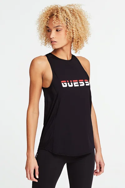 Černé dámské sportovní tílko Guess 0215