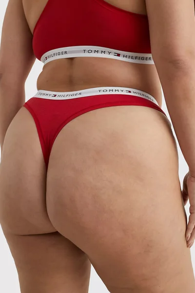 Červená dámská tanga Tommy Hilfiger plus size