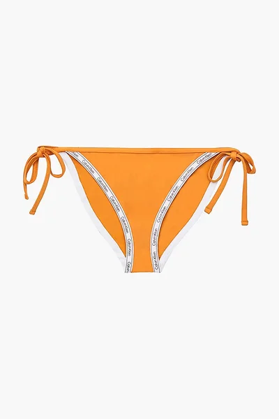 Dámské spodní díl plavek Q130 ZEG oranžové - Calvin Klein