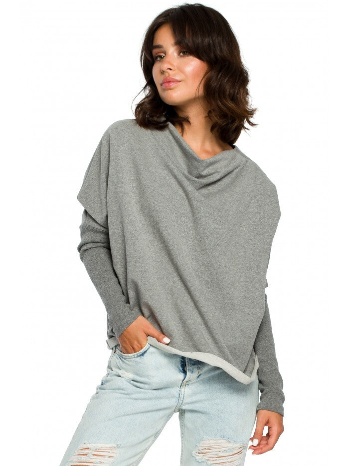 Dámská šedá oversize mikina BeWear, EU 2XL/3XL i529_2666289309162307584