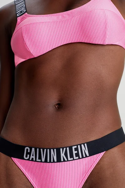 Růžový spodní díl bikin Calvin Klein
