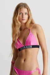 Růžová trojúhelníková bikiny podprsenka Calvin Klein