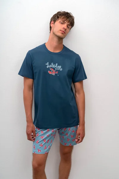 Vamp - Pohodlné dvoudílné pánské pyžamo XS99 - Vamp