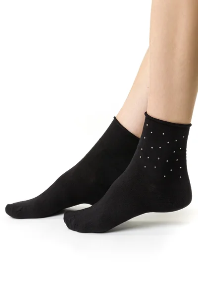 Dámské bavlněné ponožky černé Steven