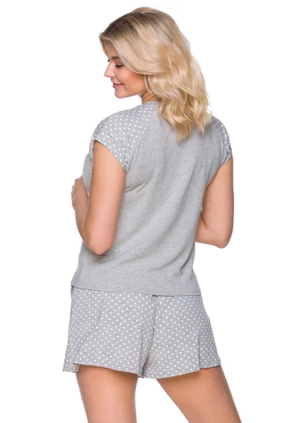 Lehké dámské pyžamo v šedé barvě Lupoline