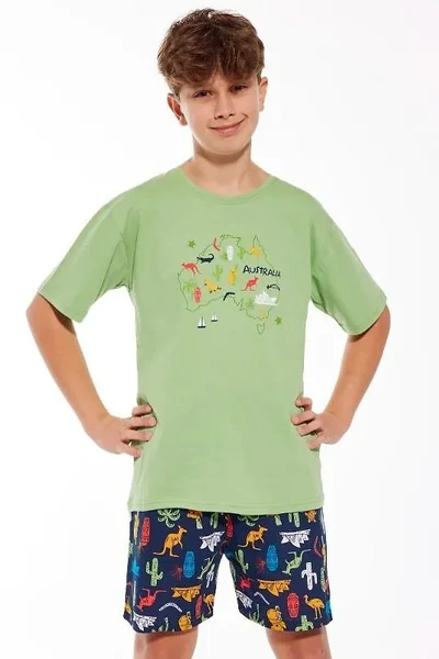 Bavlněné pyžamo pro chlapce se šortkami Cornette