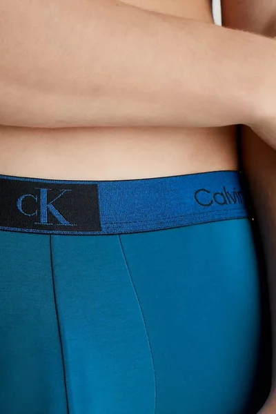 Modré pánské boxerky Calvin Klein
