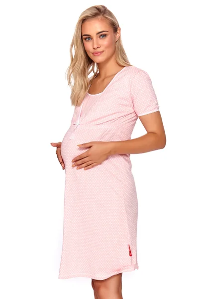 Světle růžová těhotenská noční košile Dobranocka