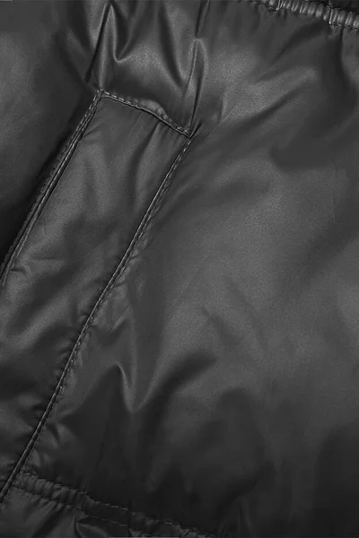 Černá prošívaná dámská bunda na zipu S'WEST