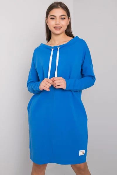 Tmavě modré bavlněné šaty FPrice