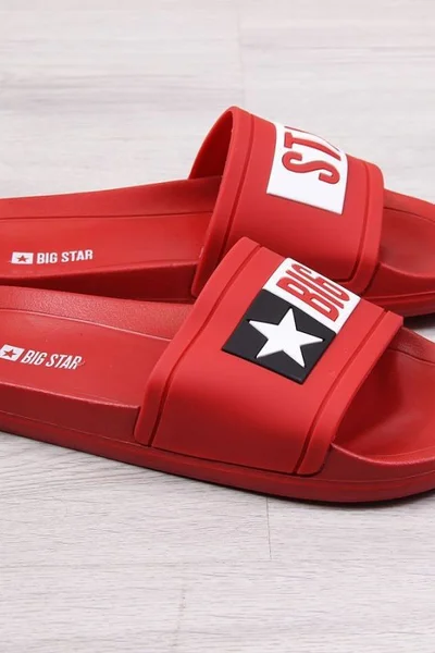 Pánské červené pantofle Big Star M DN316