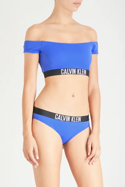 Dámské plavky vrchní díl JR489 P642 - Calvi Klein Calvin Klein (v barvě královská modř)