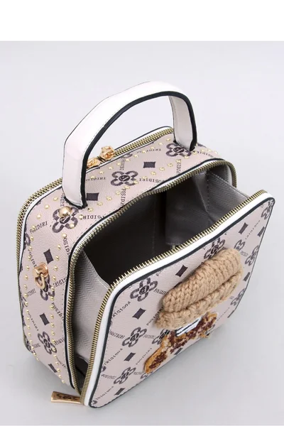 Módní mini kabelka ve stylu kufříku s medvídkem Inello