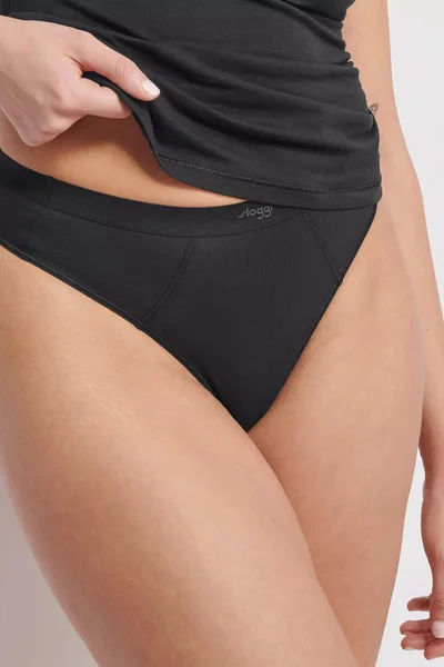 Dámské černé tanga EVER Ease - Sloggi