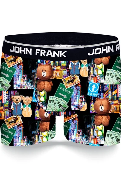 Pánské boxerky John Frank D692 (barva černá)