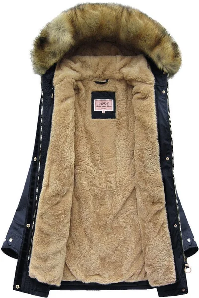 Dámská teplá zimní bunda parka s podšívkou VD447 - MHM