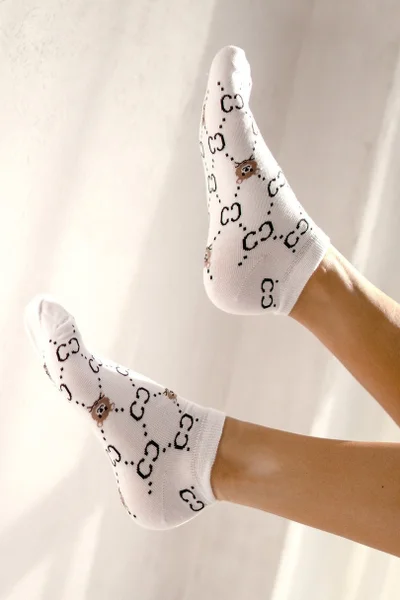Dámské vzorované ponožky Milena (MIX)