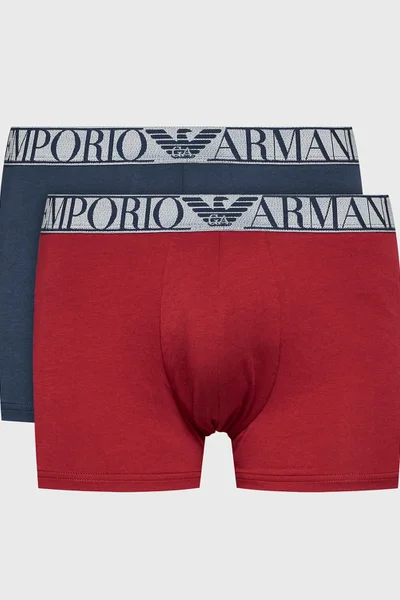 Bavlněné značkové pánské boxerky Emporio Armani 2ks