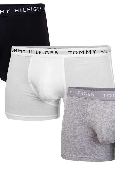 Pánské boxerky Tommy Hilfiger – 3 ks - bílé/černé/šedé