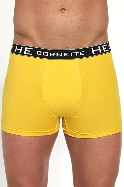 Výrazné žluté pohodlné boxerky Cornette
