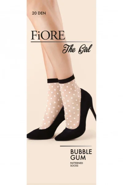 Dámské vzorované tečkované ponožky Fiore