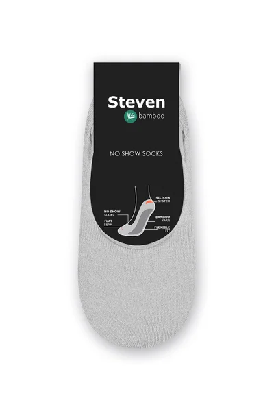 Pánské nízké bambusové ponožky v šedé barvě Steven