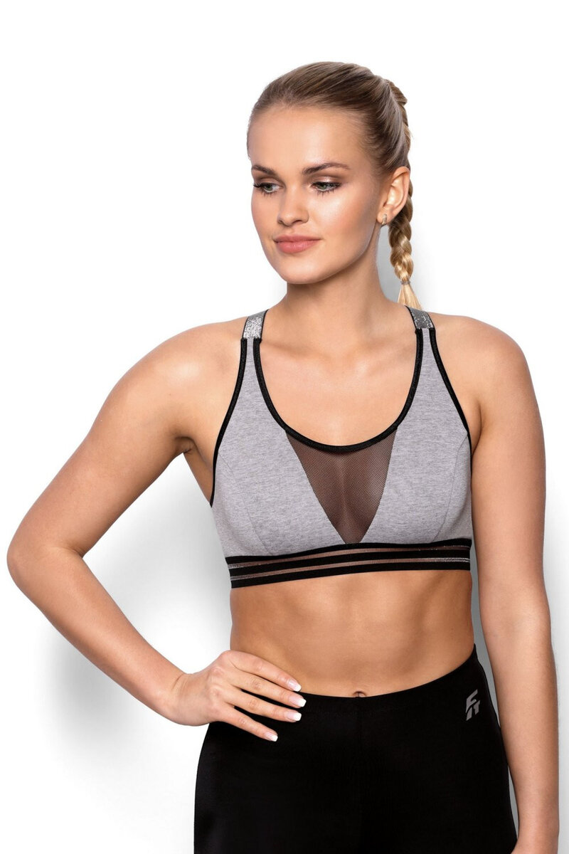 Dámská podprsenka fitness top Ariela grey - Eldar šedá, šedá S i41_75855_2:šedá_3:S_