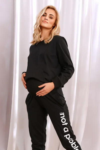 Komfortní dámské těhotenské teplákové kalhoty DOCTOR NAP