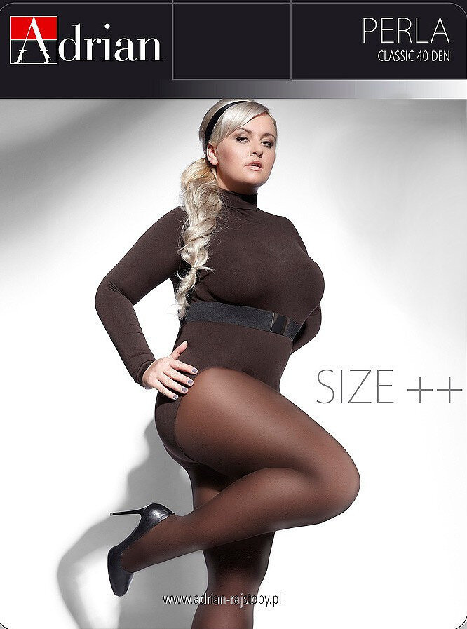 Černé dámské punčocháče plus size Adrian, nero/černá 7-3XL i384_21676995