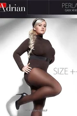 Černé dámské punčocháče plus size Adrian