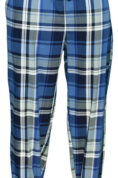 Pánské modré kárované pyžamové kalhoty Jockey 567502