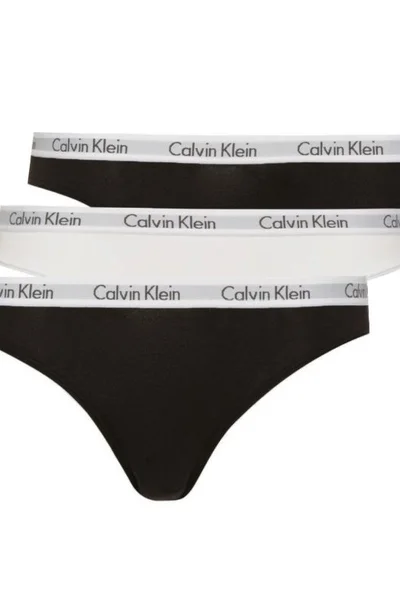 Příjemné dámské kalhotky 3ks Calvin Klein klasický střih