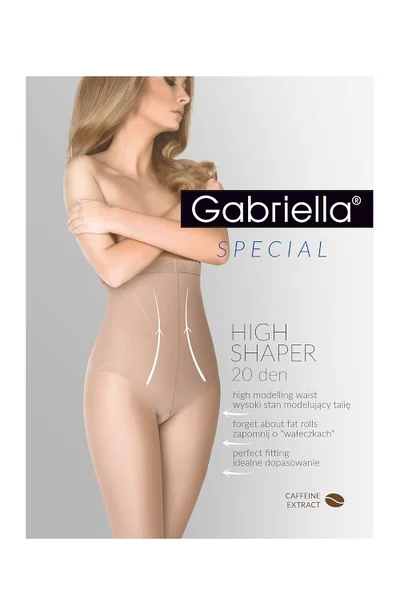 Dámské punčocháče s vysokým sedem Gabriella Hihg Shaper 718