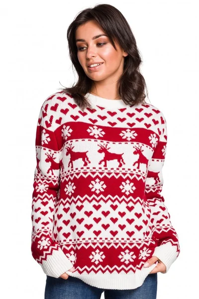 Dámský svetr s vánočním motivem BE