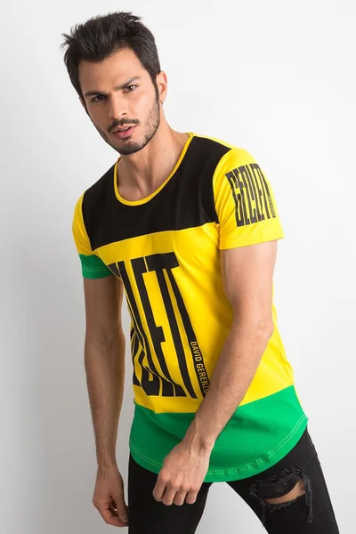 Žluto-zelený pánský dres/tričko FPrice
