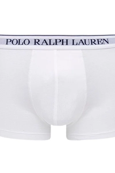 3ks balení pánské bílé boxerky Ralph Lauren