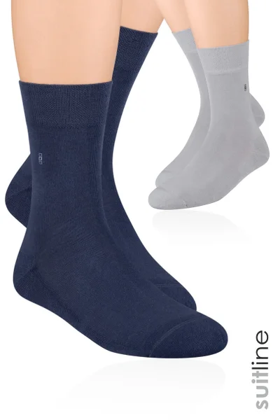Pánské polofroté ponožky se vzorem ES829 Steven
