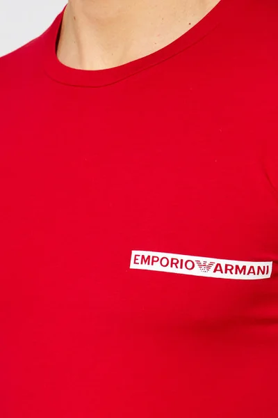 Pánské triko HD469 KD183 B961 červená - Emporio Armani
