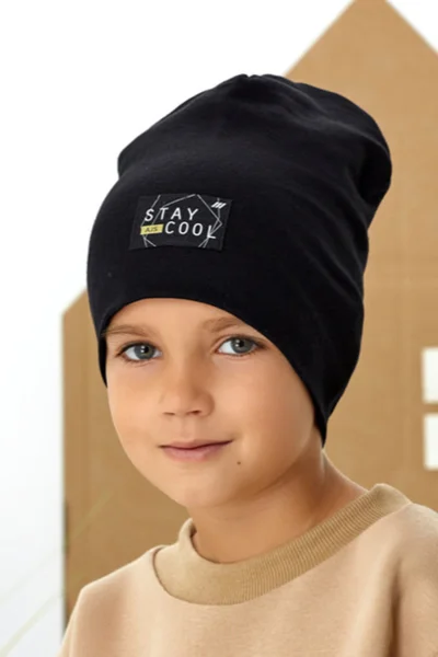 Dětská bavlněná beanie čepice AJS