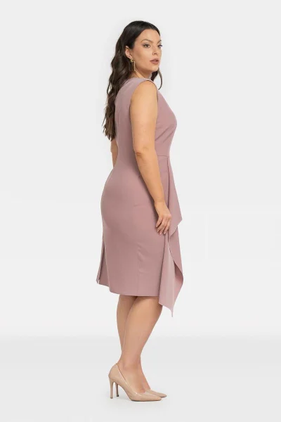 Elegantní Plus Size Šaty Mila s Volánem - Karko