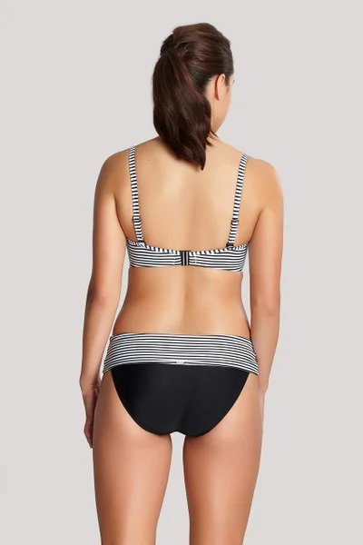 Černobílá Bandeau Plavková Podprsenka Anya Stripe